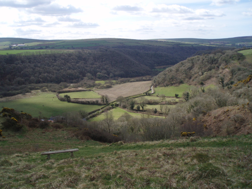 Looking down towards Cwm mawr