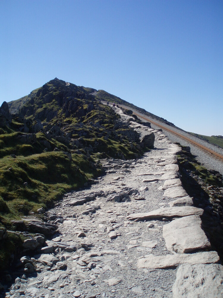 The Snowdon Mountain Railway goes right to the top of the Snowdon summit