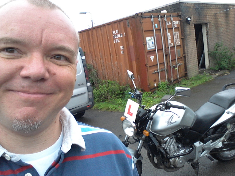 Me at Motorcycle Training Wales