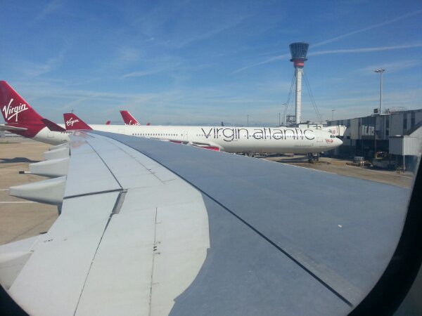 View of plane wing