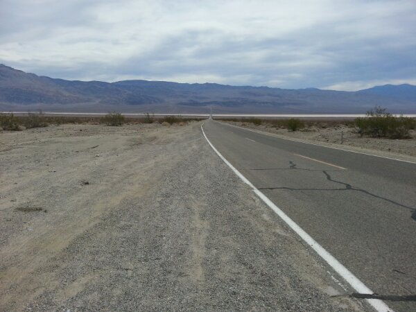 Road down Death Valley