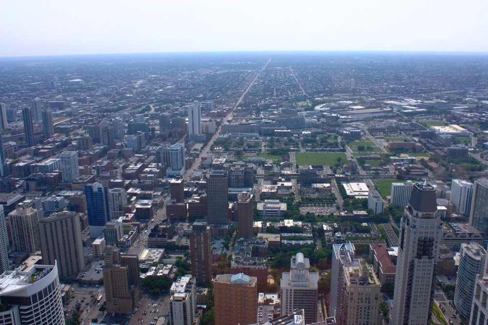 On top of the John Hancock Center - looking towards the direction of my long 23-day biking trip. A fitting end to the trip really