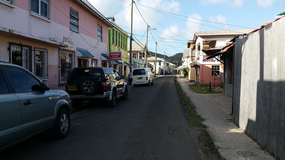 Downtown Hillsborough – the main town on Carriacou