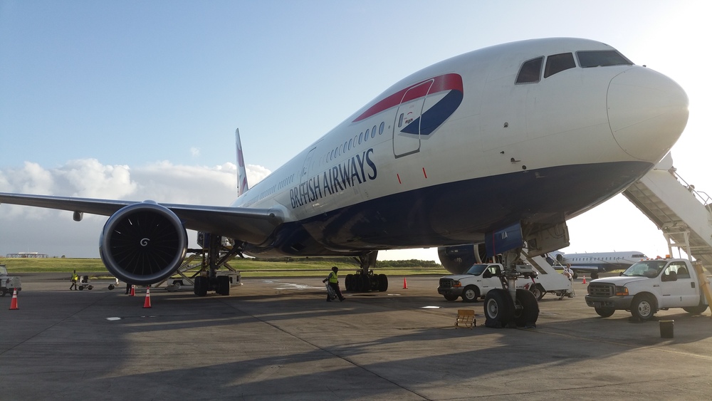 The BA 777 at Gatwick