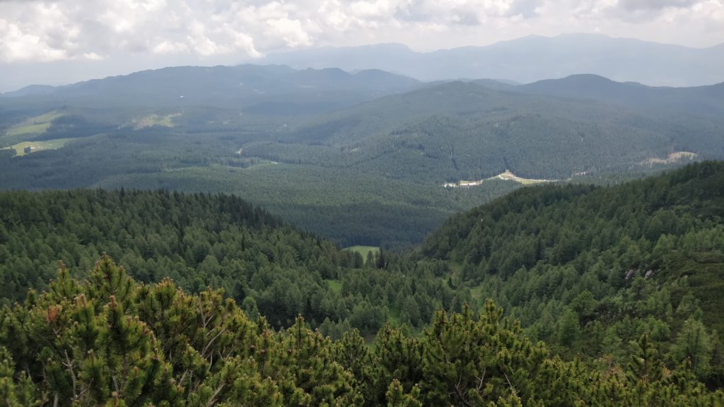 View towards Rudno Polje, where I started the hike