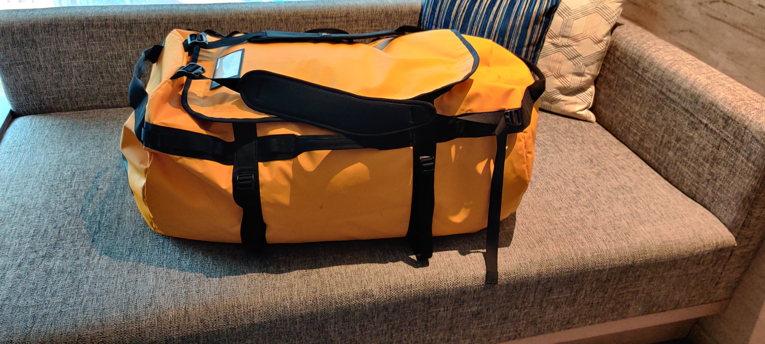 The big yellow duffel bag