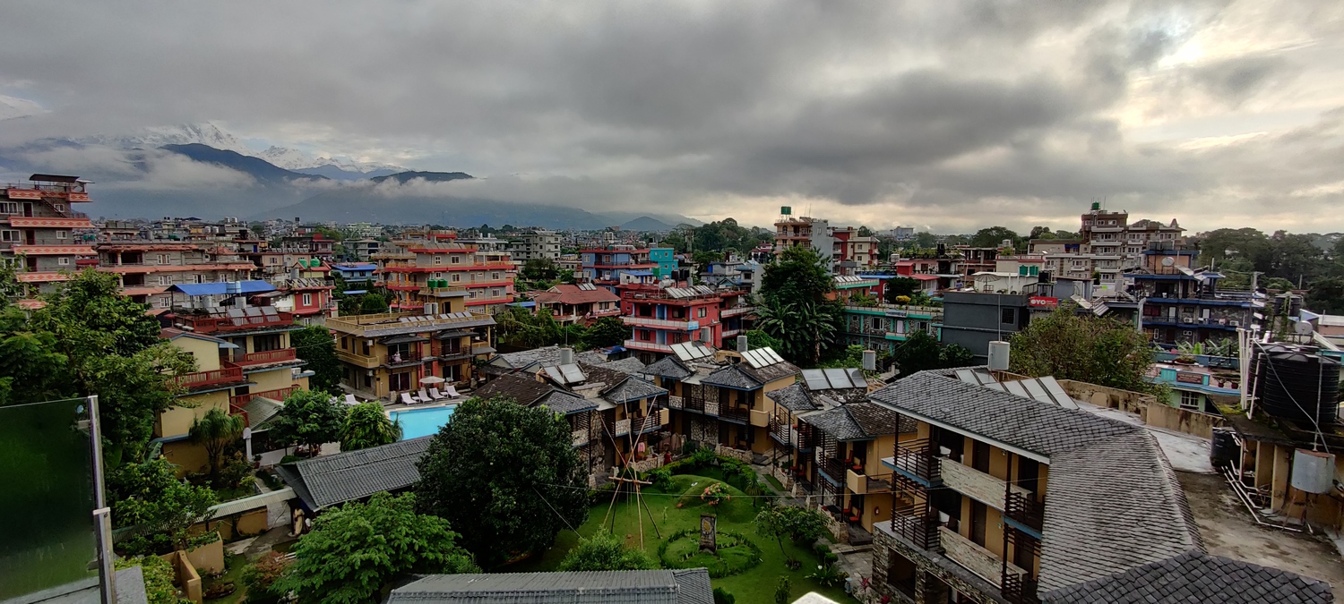 Pokhara from the hotel