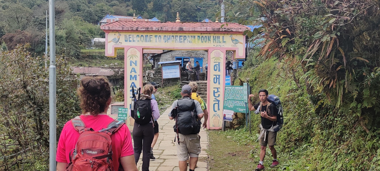 The bottom of Ghorepani