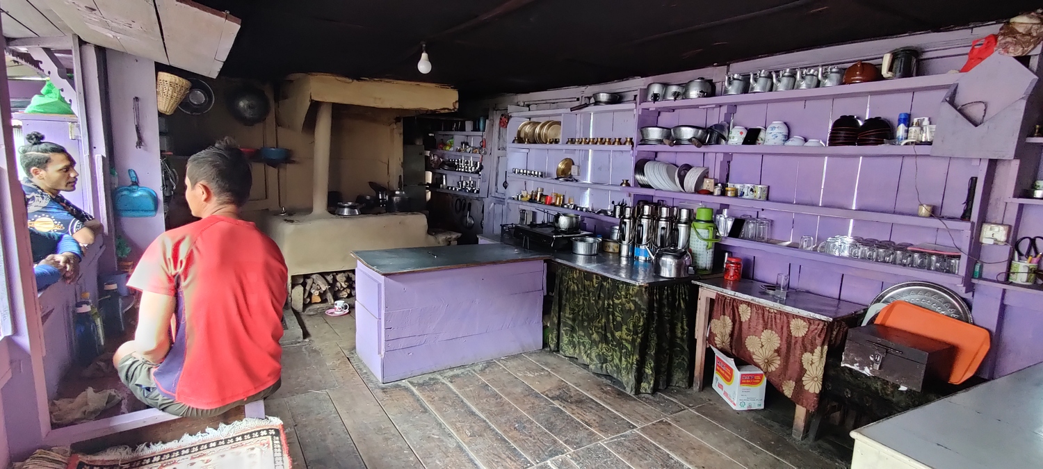 A view of a typical kitchen in a teahouse