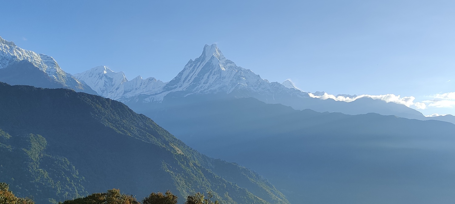 View of Fishtail mountain (Machhapuchhare)