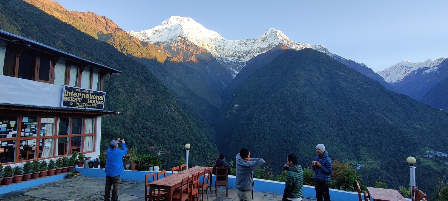 Morning view at Chomrong