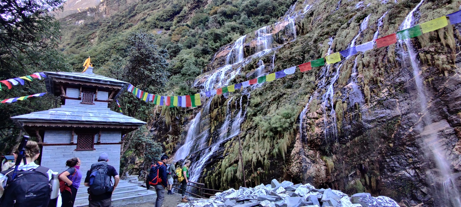 I think they called this the Octopus waterfalls, it was coming out of everywhere and the name really fits