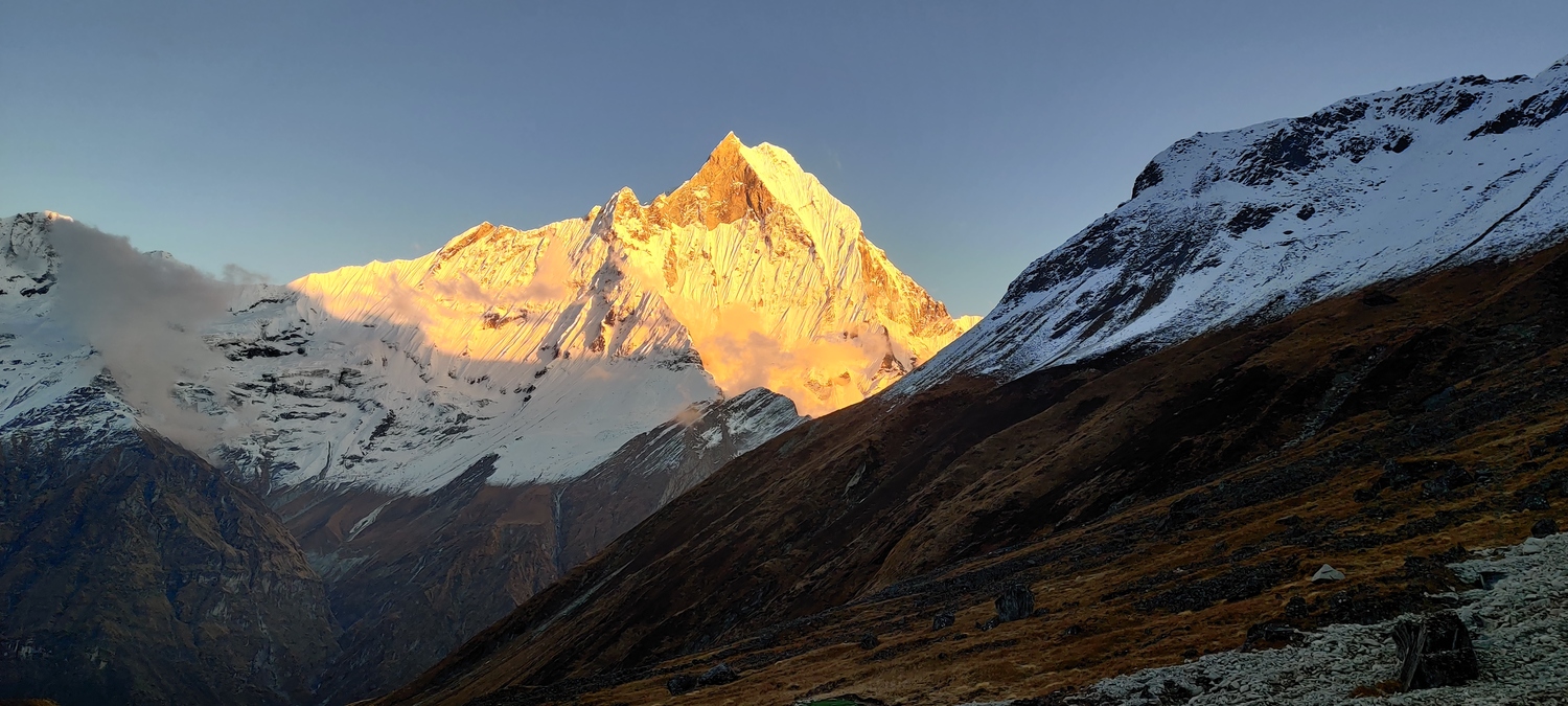 The view of Fishtail (Machhapuchhare) never disappoints