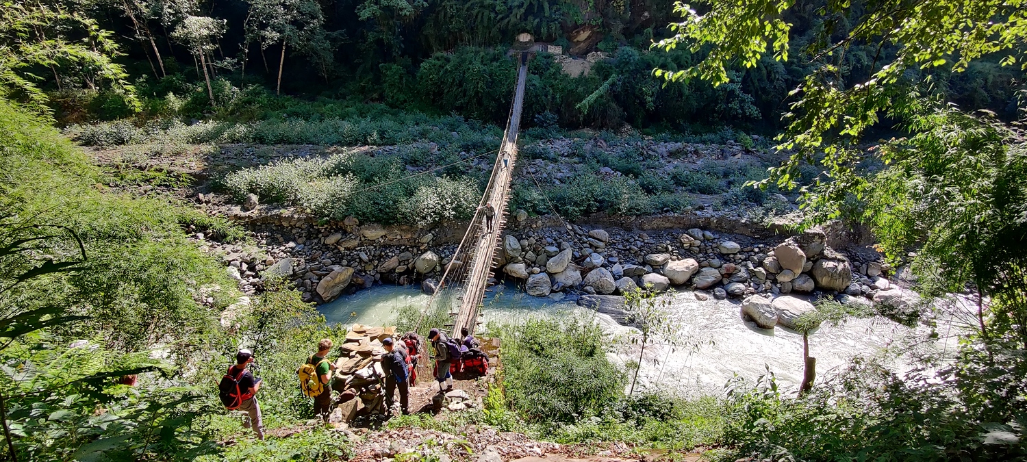 Yet another hanging bridge. This one quite unimpressive and looked a bit rubbish